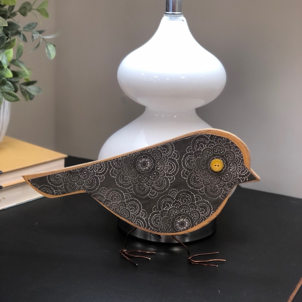 Beautiful Handmade Bird Decor, Wooden
